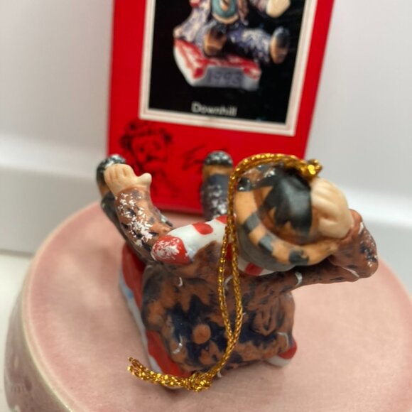 Emmett Kelly Circus Collection Figure DOWNHILL 2" EKX-93 Clown 1993 Ornament - Picture 4 of 10